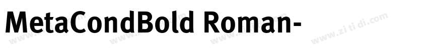 MetaCondBold Roman字体转换 MetaCondBold Roman字体转换